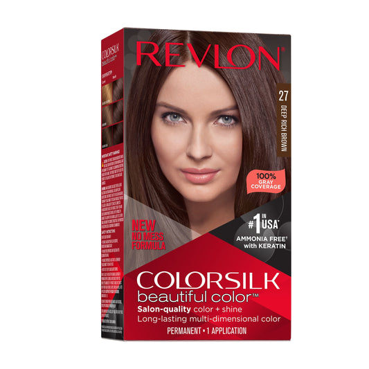 REVLON HAIR COLOR -#27 DEEP RICH BROWN (SKU #13017)