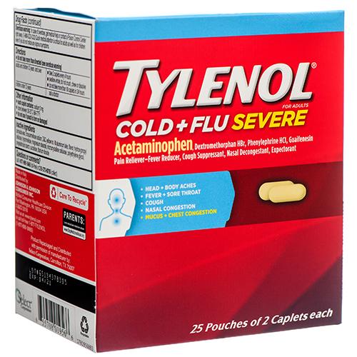 DP/TYLENOL COLD + SEVERE FLU (SKU #10225)