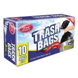 HOME #6024 TRASH BAG 26GAL TWIST BLACK 10CT (SKU #10354)