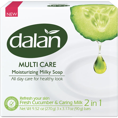 DALAN BAR SOAP 3PK CUCUMBER MILK/TEA (SKU #10742)