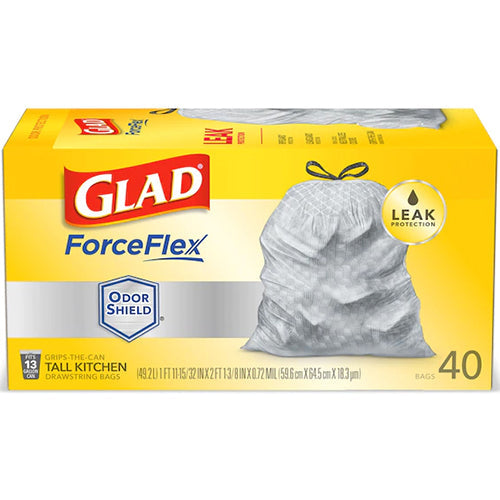 GLAD #79008 TRASH 13G-40CT FORCEFLEX UNSCENTED (SKU #11647)