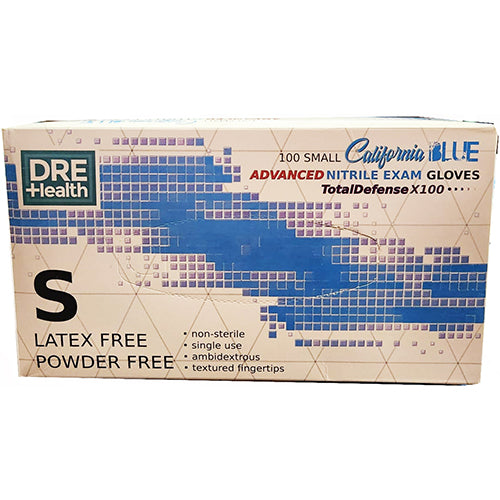 100CT BLUE NITRILE GLOVE SMALL (SKU #11676)