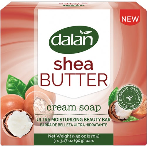 DALAN BAR SOAP 3PK SHEA BUTTER (SKU #11701)