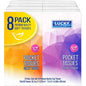 8PK LUCKY CLASSIC POCKET TISSUES-CUBE #4021