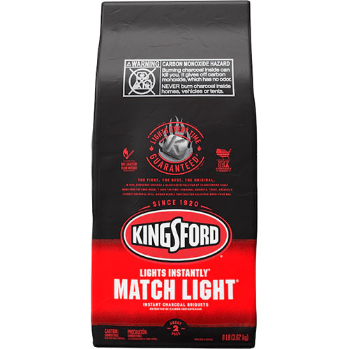 KINGSFORD CHARCOAL/MATCH LIGHT-8LB (SKU #11859)