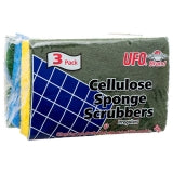 UFO/333 3/PK CELLULOSE SPONGE/SCRUBBER