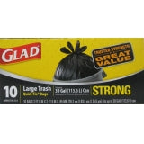 GLAD #00079 TRASH 30GAL-10CT QUICK TIE STRONG