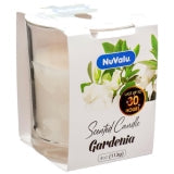 CANDLE TUMBLER 4oz GARDENIA #NUVALU