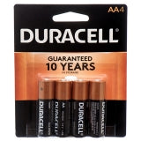 BATTERIES/AA-4PACK #DURACELL COPPERTOP