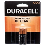 BATTERIES/AAA-2PACK #DURACELL COPPERTOP