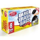 HOME #10278/30GAL BLACK TRASH BAGS-DT