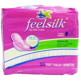 FEELSILK PADS W/WINGS-20CT REGULAR-THIN