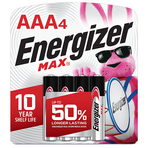 BATTERIES/AAA-4PACK #ENERGIZER (SKU #12877)