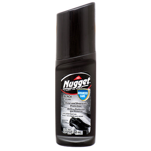 NUGGET LIQUID SHOE POLISH-BLACK 2oz