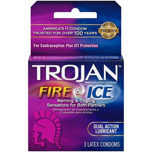 TROJAN 3CT CONDOMS-FIRE&ICE (SKU #13446)