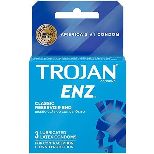 TROJAN 3CT CONDOMS-ENZ BLUE (SKU #13448)