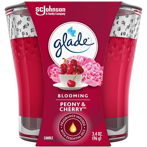 GLADE CANDLE-BLOOMING PEONY & CHERRY (SKU #13595)