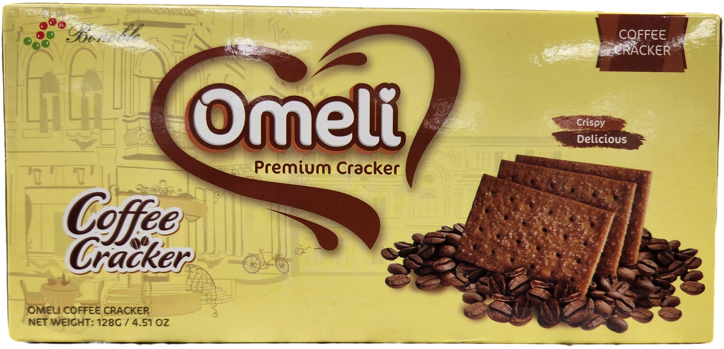 BONOBLE OMELI COFFEE CRACKER PREMIUM 128g (SKU #16001)