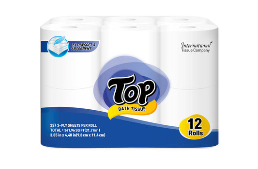 TOP TOILET PAPER 12 ROLLS (SKU #17721)