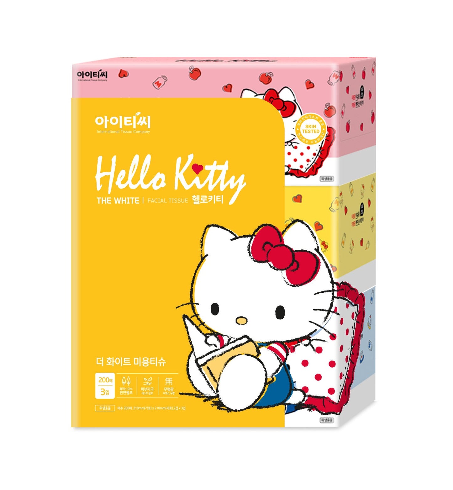 HELLO KITTY FACIAL TISSUE 3PK (SKU #17727)