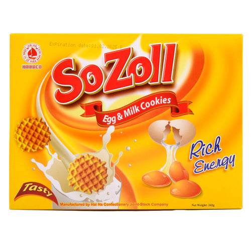 SOZOLL EGG & MILK COOKIES 242g (SKU #60370)