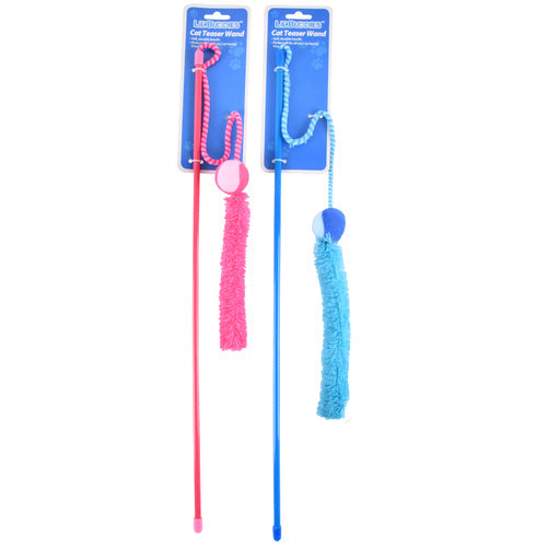 LIL' BUDDIES CAT TOY WAND 22" (SKU #30022)