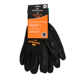 KINGMAN GLOVE LATEX W/CRINKLE XL 1PAIR #27976 (SKU #13205)