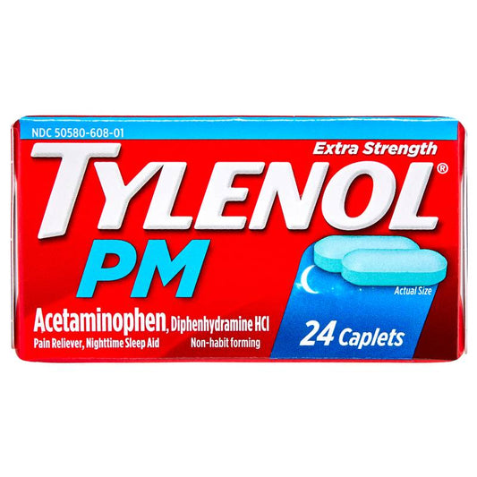 TYLENOL PM CAPLETS 24S (SKU #60345)