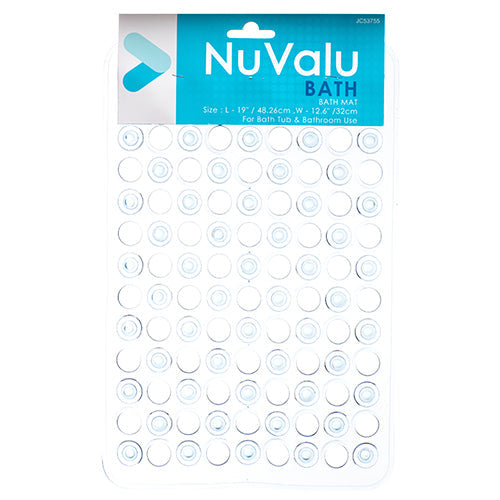 NUVALU BATH MAT 12.6" X 19" 190G W/ASST COLORS (SKU #14096)