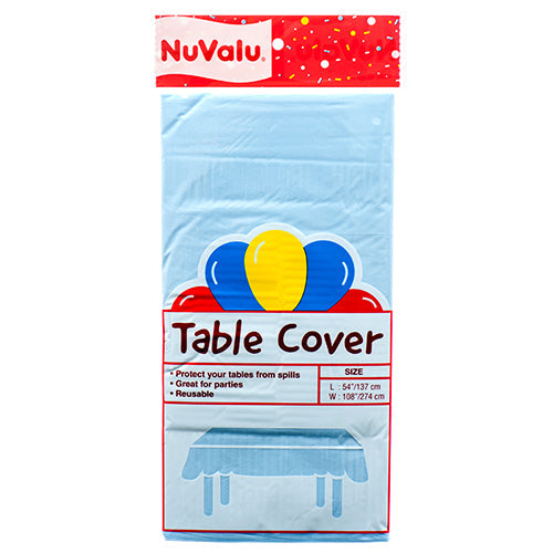 NUVALU TABLE COVER LIGHT BLUE 54X108" (SKU #20066)