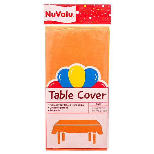 NUVALU TABLE COVER ORANGE 54X108" (SKU #20074)