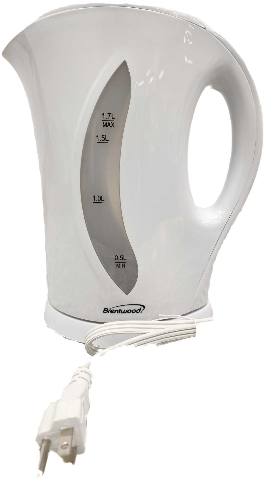 ELECTRIC KETTLE 1.7LT WHT PLASTIC #KT-1617 (SKU #58740)