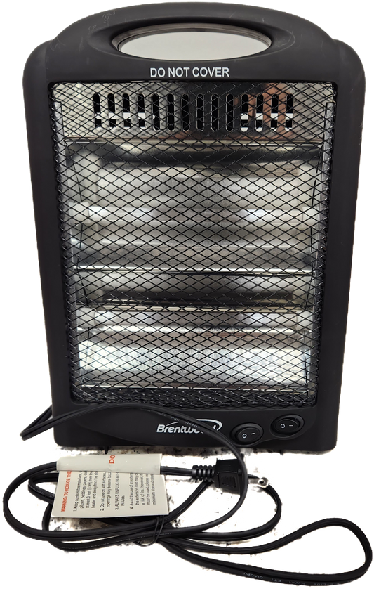 QUARTZ RADIANT HEATER 600W BLK #H-Q600BK (SKU #58746)