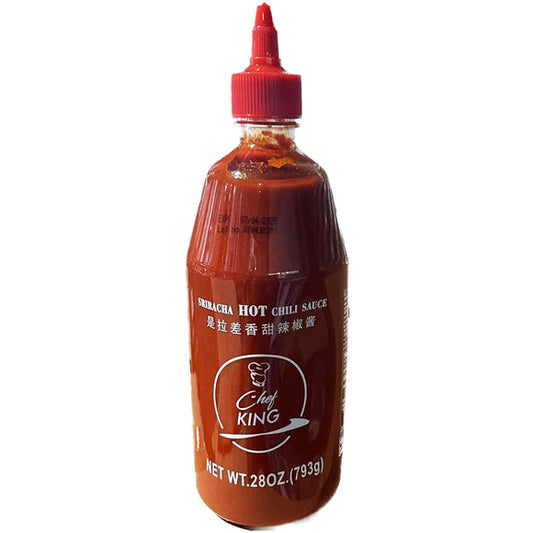 CHEF KING SRIRACHA CHILI SAUCE 28OZ (SKU #60101)