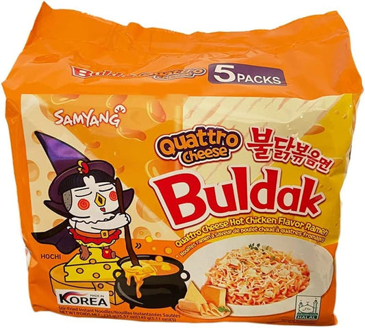 SAMYANG BULDAK RAMEN 5PK QUATTRO CHEESE (SKU #16232)