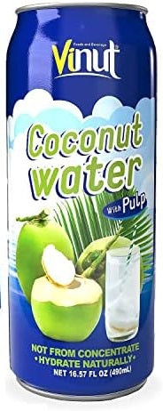 VINUT COCONUT WATER W. PULP 490ML (SKU #90011)