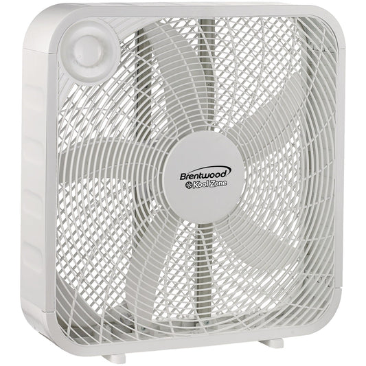 BRENTWD BOX FAN 20" WHT 3-SPD #F-20SW (SKU #17507)