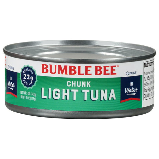 BUMBLE BEE CHUNK LIGHT TUNA IN WATER 10CT 5OZ (SKU#70012)