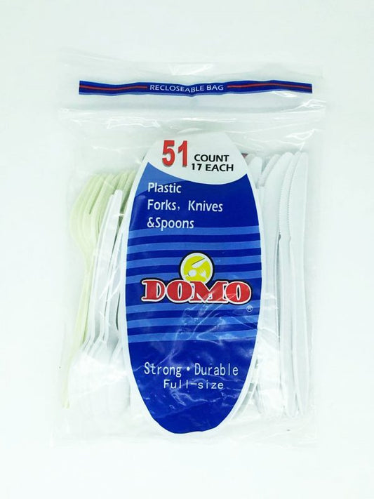 DOMO 51CT PLASTIC MIX CULTERY (SKU #10685)