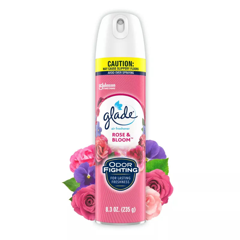 GLADE AIR FRESHNER 8.3OZ ROSE&BLOOM. (SKU #80099)