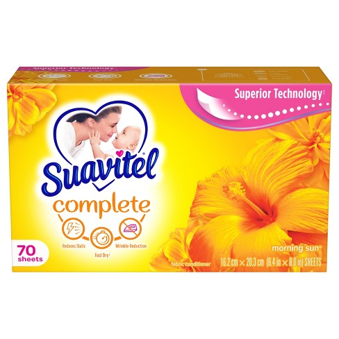 FAB.DRY SHEETS-70CT SUAVITEL/YELLOW (SKU #18259)