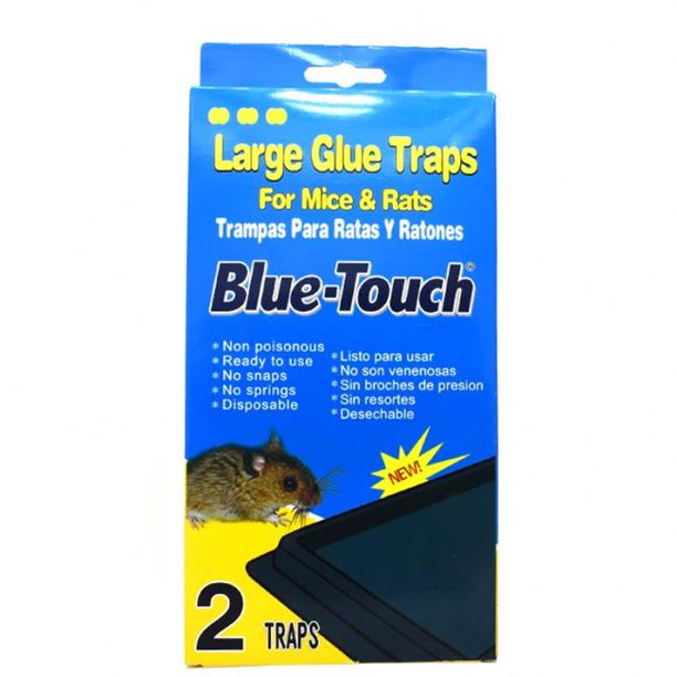 BLUE TOUCH #32202/12 2PK LARGE MICE&RAT GLUE TRAPS (SKU 10312)