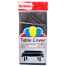 NUVALU TABLE COVER BLACK 54X108" (SKU #20073)