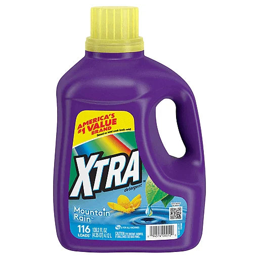 XTRA LIQ.DETERGENT 139.2oz MOUNTAIN RAIN (SKU #11466)