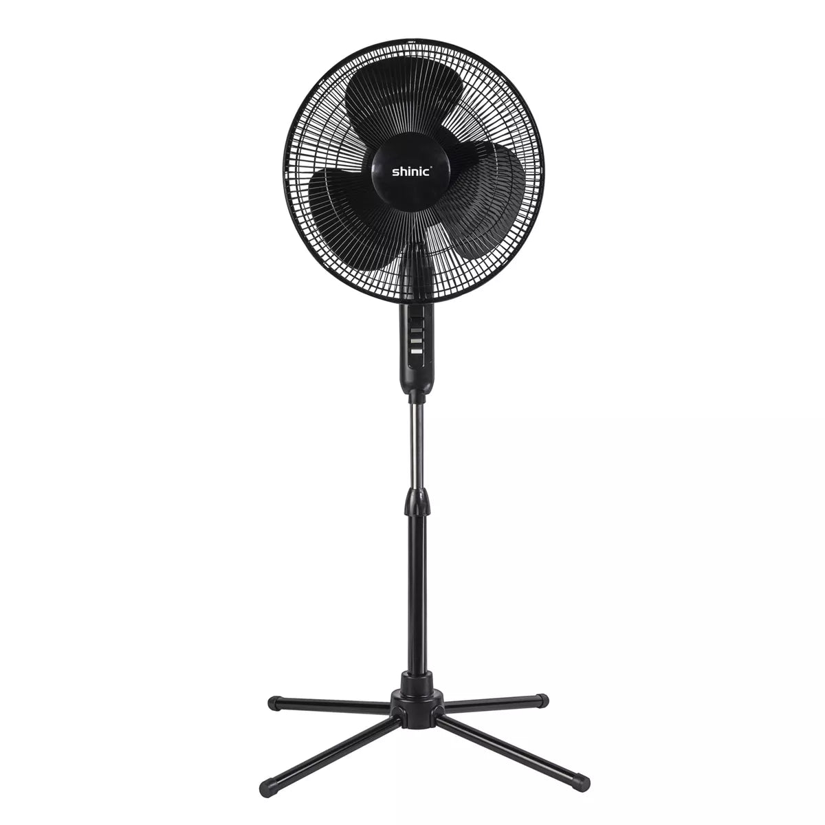 ZENIX 3-SPEED 16" STAND FAN, 5 BLADE/ TILTING HEAD & OSCILLATION (SKU #12070)